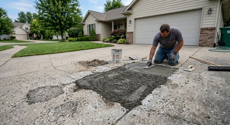 Concrete Driveway Repair in Corpus Christi, TX