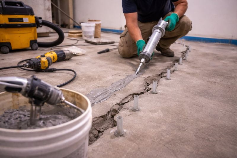 Cracked Basement Floor Repair in Tampa, FL