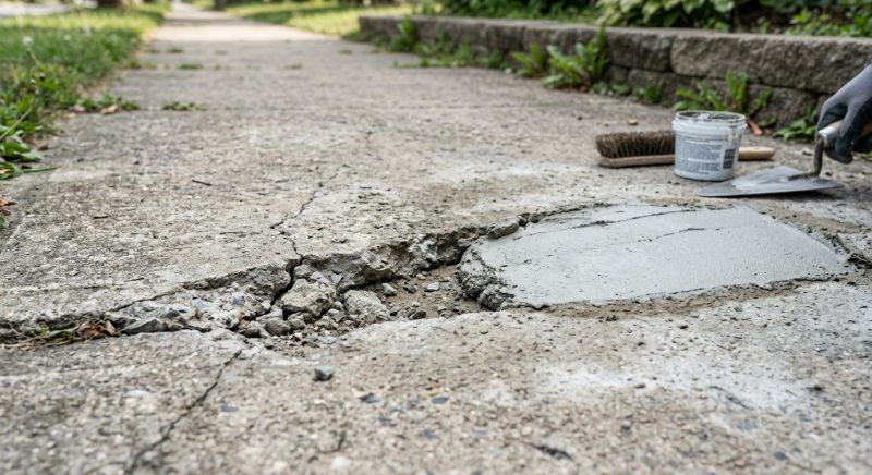 Cracked Sidewalk Repair in Corpus Christi, TX