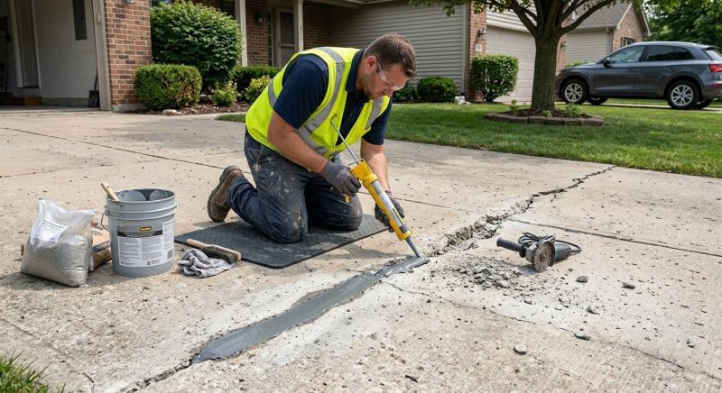 Garage Crack Repair in Des Moines, IA