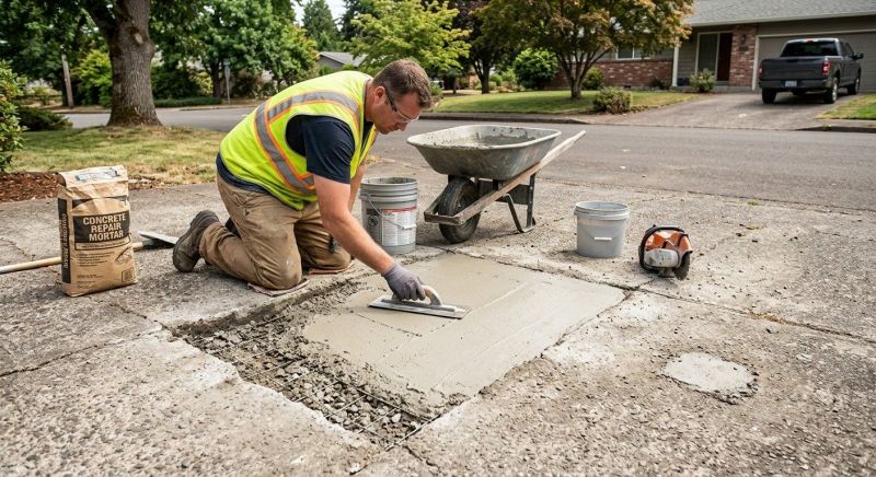 Sidewalk Concrete Repair in Des Moines, IA